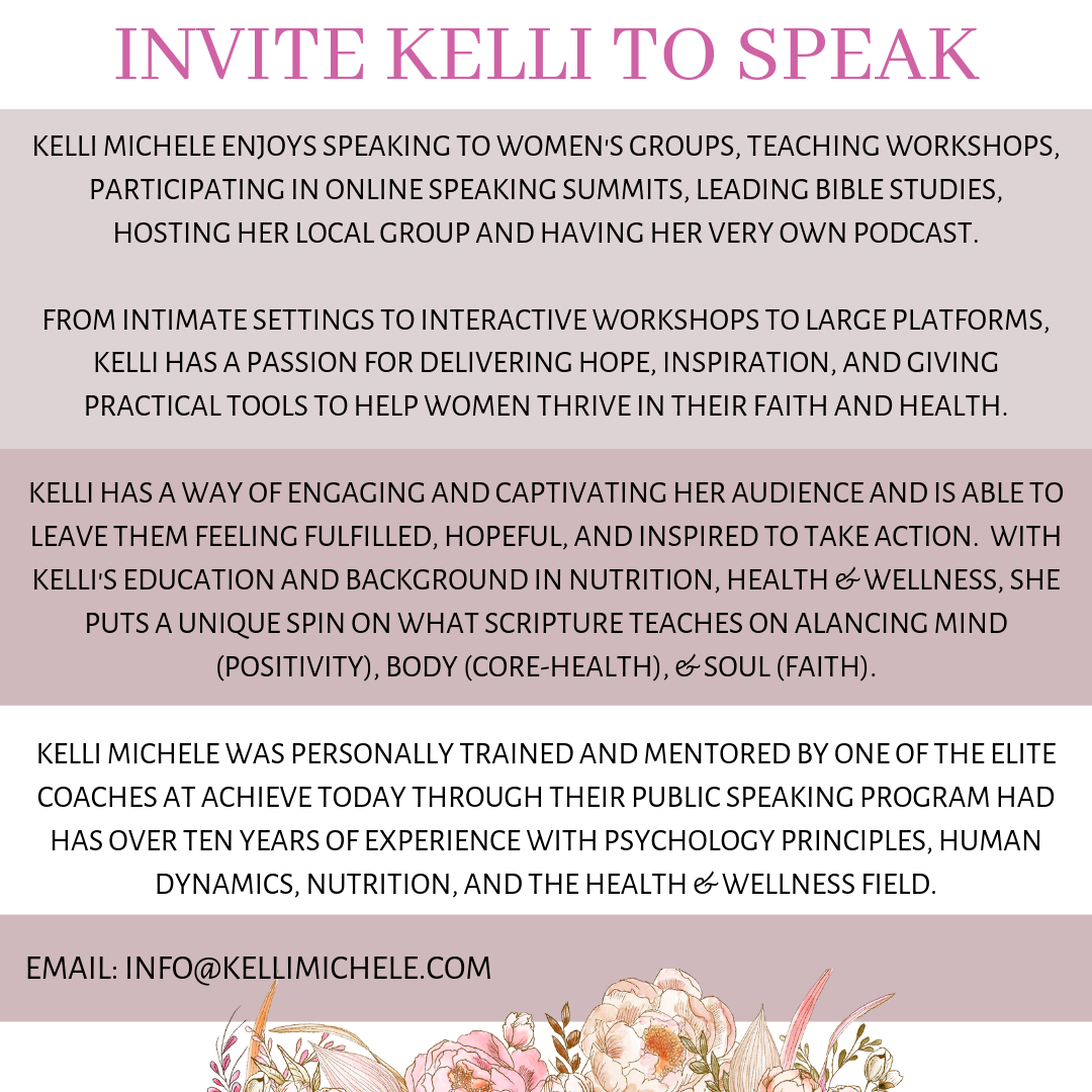 INVITE KELLI TO SPEAK